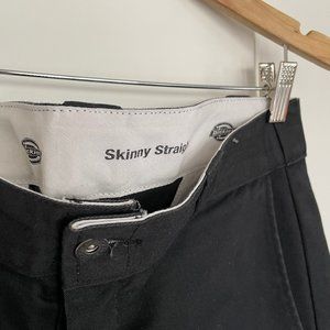 skinny straight black dickies
